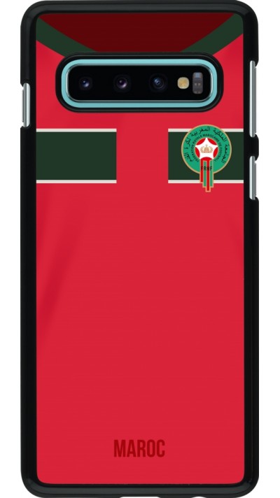 Samsung Galaxy S10 Case Hülle - Marokko 2022 personalisierbares Fussballtrikot