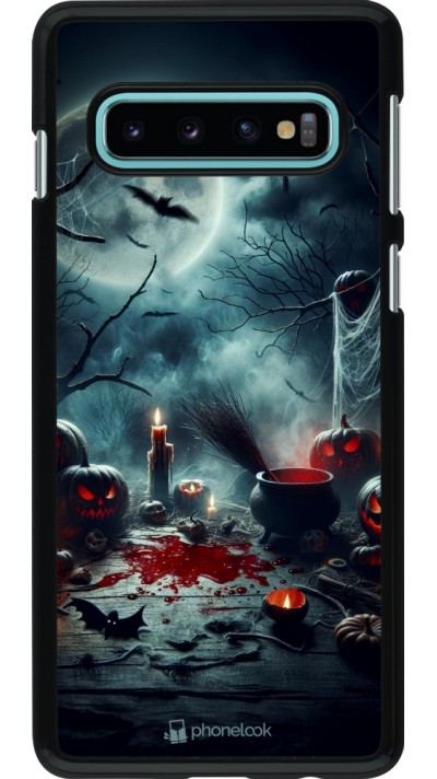 Samsung Galaxy S10 Case Hülle - Halloween 2024 Dunkler Mond