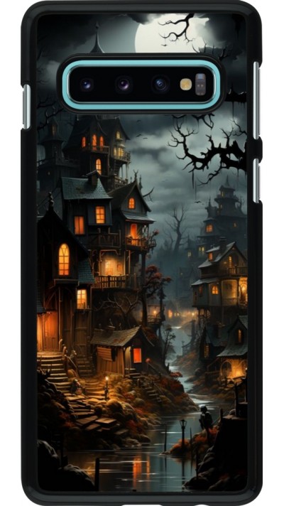 Samsung Galaxy S10 Case Hülle - Halloween 2024 scary town