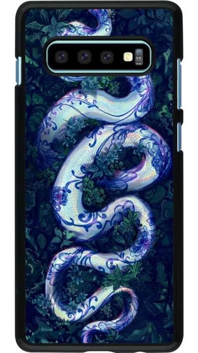 Coque Samsung Galaxy S10+ - Serpent Blue Anaconda