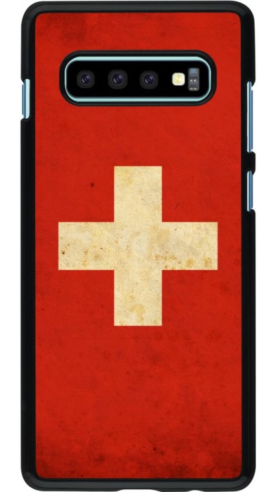 Coque Samsung Galaxy S10+ - Vintage Flag SWISS