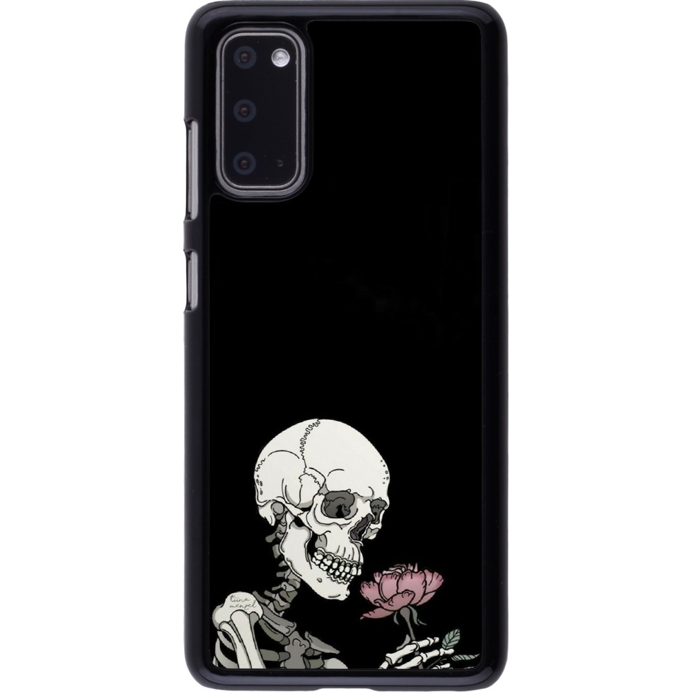 Samsung Galaxy S20 Case Hülle - Halloween 2023 rose and skeleton