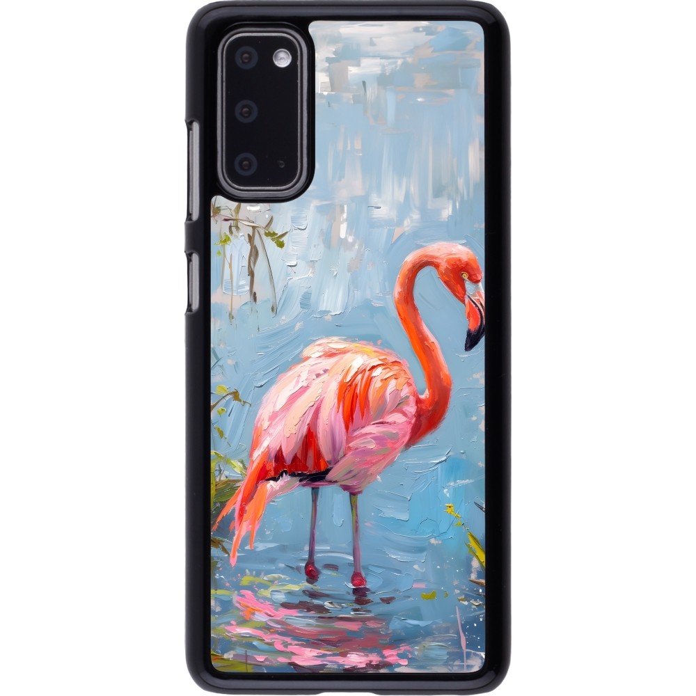 Samsung Galaxy S20 Case Hülle - Paint Flamingo