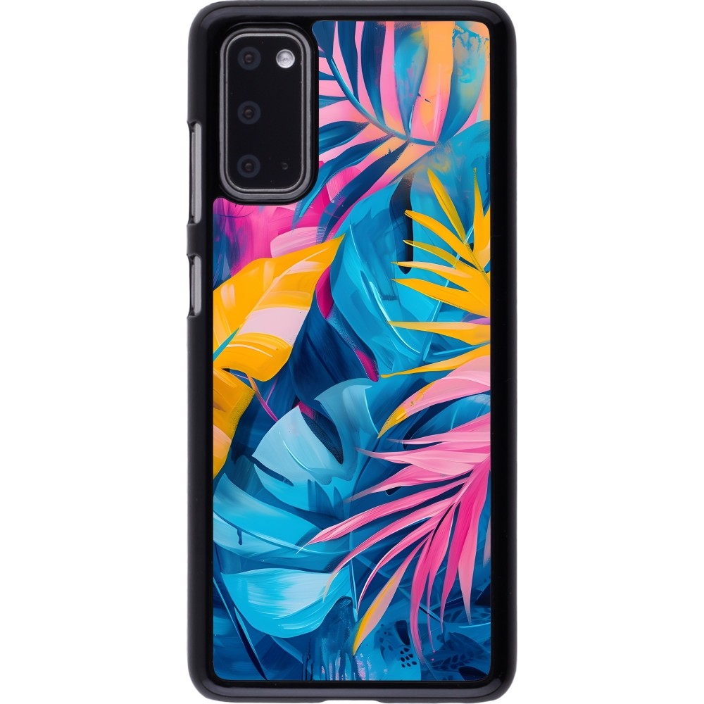 Samsung Galaxy S20 Case Hülle - Palms Blue