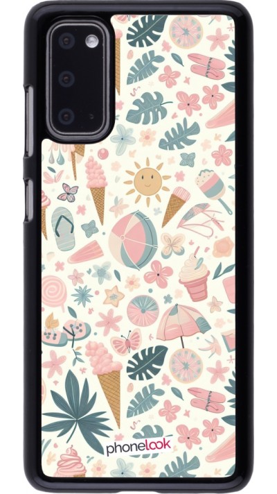 Samsung Galaxy S20 Case Hülle - Sommer Pink Muster