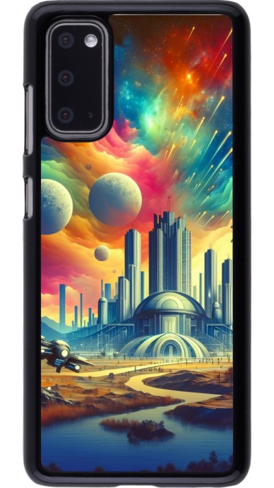 Samsung Galaxy S20 Case Hülle - Futuristische Stadt ausserhalb der Kuppel