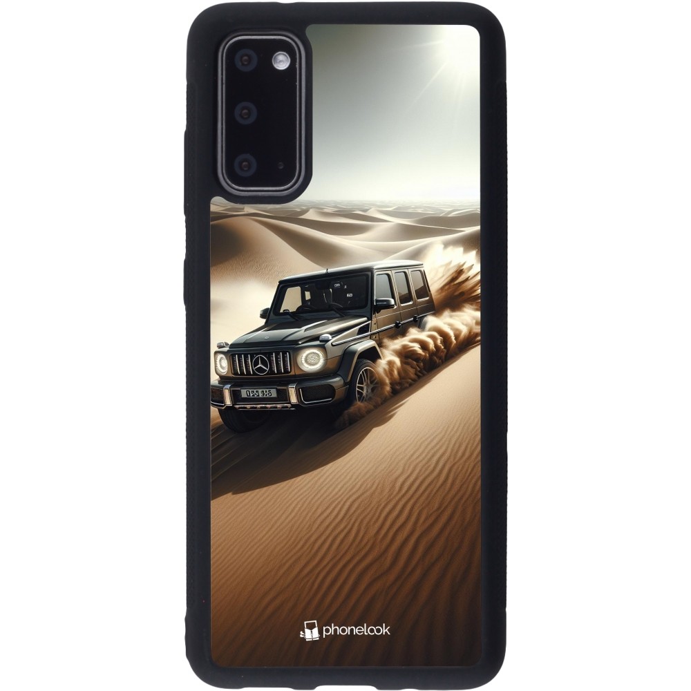 Samsung Galaxy S20 Case Hülle - Silikon schwarz Mercedes G Drift Wueste