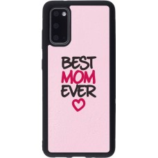 Samsung Galaxy S20 Case Hülle - Silikon schwarz Mom 2023 best Mom ever pink