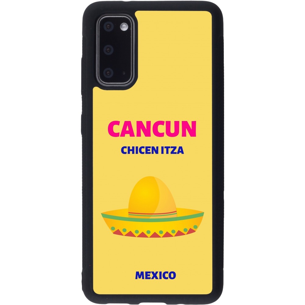 Samsung Galaxy S20 Case Hülle - Silikon schwarz Pop Summer Destination Cancun