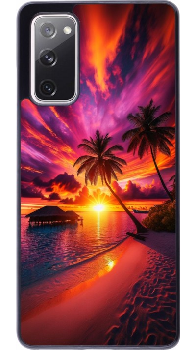 Samsung Galaxy S20 FE 5G Case Hülle - Malediven Abenddämmerung Glückseligkeit