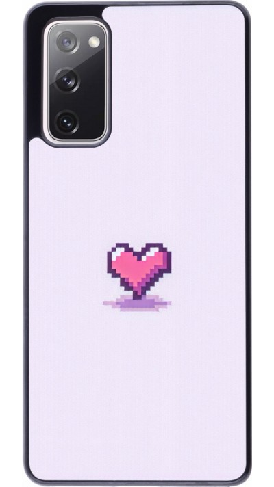 Samsung Galaxy S20 FE 5G Case Hülle - Pixel Herz Hellviolett