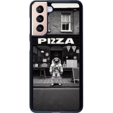 Samsung Galaxy S21 5G Case Hülle - Astronaut vor einer Pizzeria