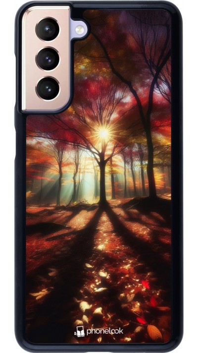 Samsung Galaxy S21 5G Case Hülle - Herbstlicher goldener Glanz