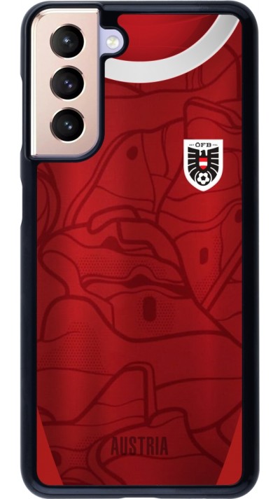 Samsung Galaxy S21 5G Case Hülle - Austria personalisierbares Fussballtrikot