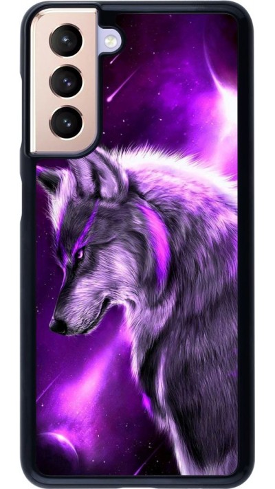 Hülle Samsung Galaxy S21 5G - Purple Sky Wolf