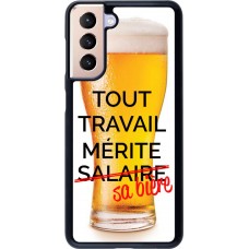 Hülle Samsung Galaxy S21 5G - Tout travail mérite sa bière