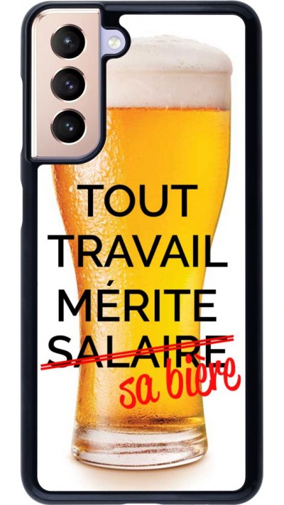 Hülle Samsung Galaxy S21 5G - Tout travail mérite sa bière