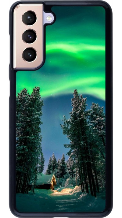 Samsung Galaxy S21 5G Case Hülle - Winter 22 Northern Lights