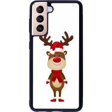 Samsung Galaxy S21 5G Case Hülle - Silikon schwarz Christmas 22 reindeer