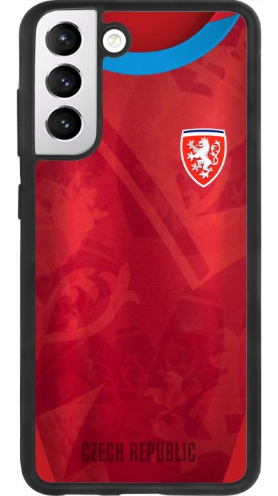 Samsung Galaxy S21 FE 5G Case Hülle - Silikon schwarz Tschechische Republik personalisierbares Fussballtrikot