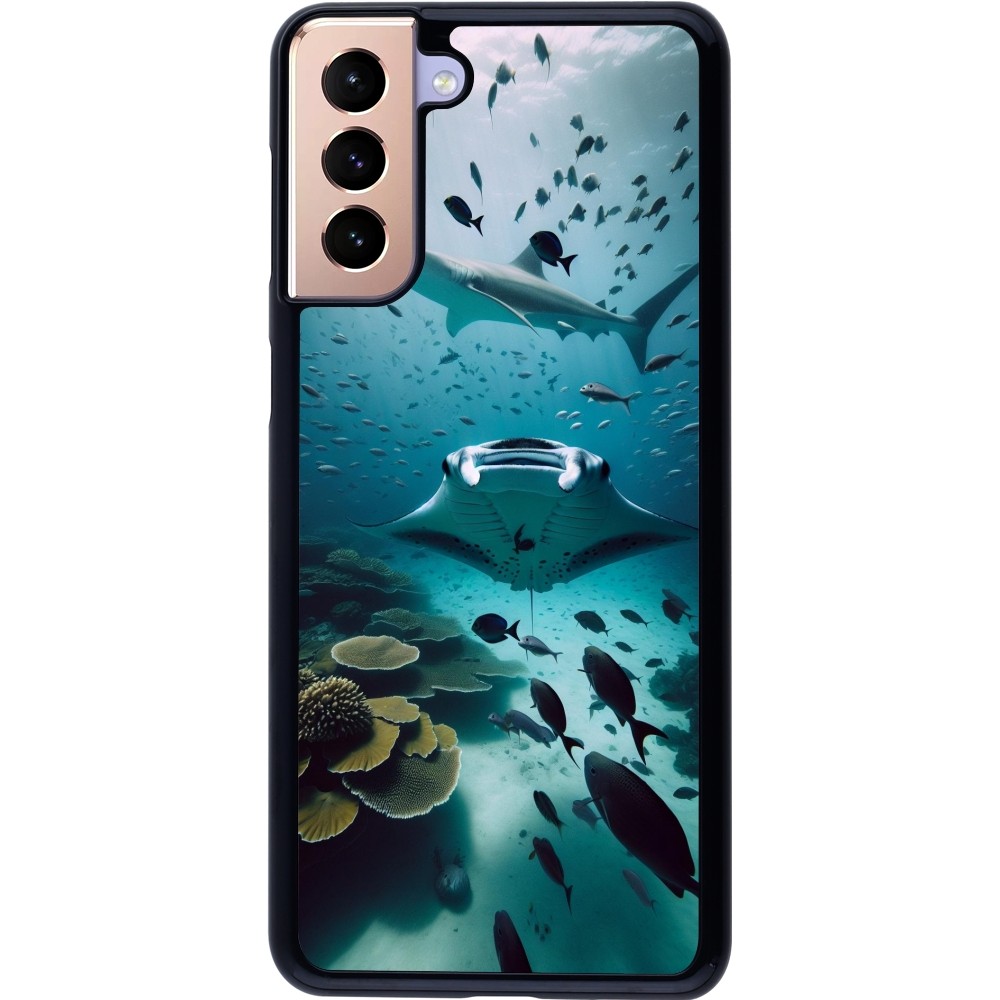 Samsung Galaxy S21+ 5G Case Hülle - Manta Lagune Reinigung