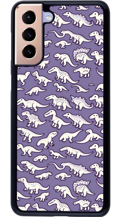 Samsung Galaxy S21+ 5G Case Hülle - Mini-Dino-Muster violett