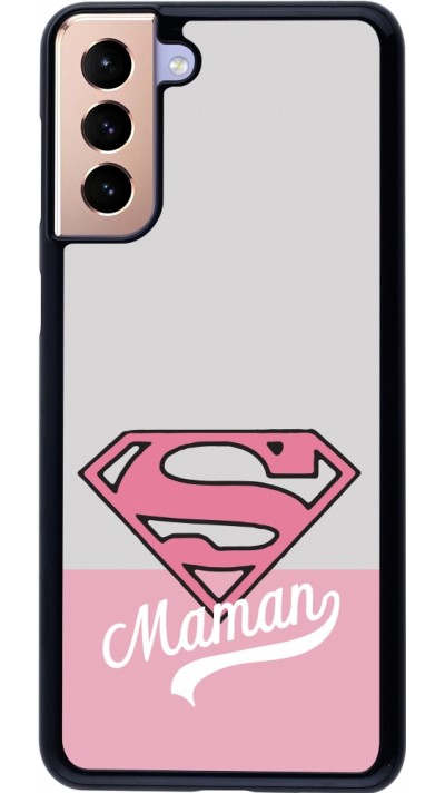 Samsung Galaxy S21+ 5G Case Hülle - Mom 2024 Super hero maman