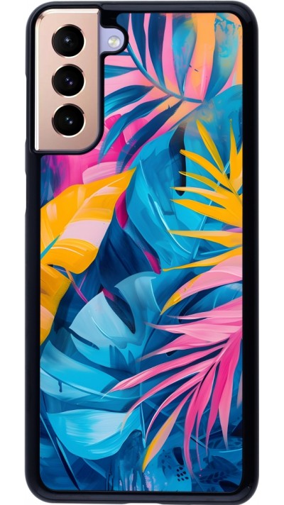 Samsung Galaxy S21+ 5G Case Hülle - Palms Blue