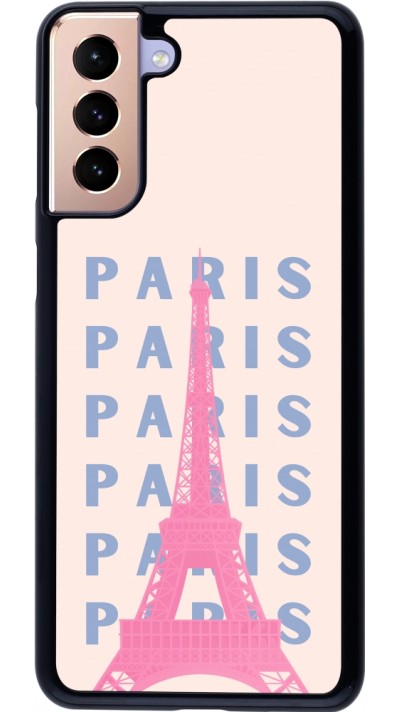 Samsung Galaxy S21+ 5G Case Hülle - Paris Pink Print