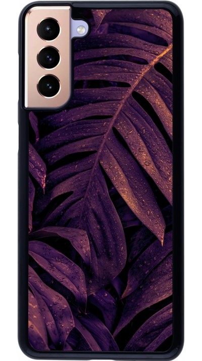 Coque Samsung Galaxy S21+ 5G - Purple Light Leaves