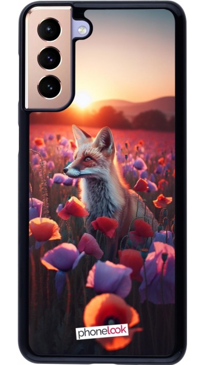 Coque Samsung Galaxy S21+ 5G - Renard pourpre au crépuscule