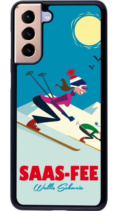 Coque Samsung Galaxy S21+ 5G - Saas-Fee Ski Downhill