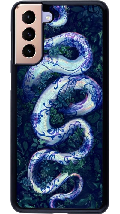 Coque Samsung Galaxy S21+ 5G - Serpent Blue Anaconda