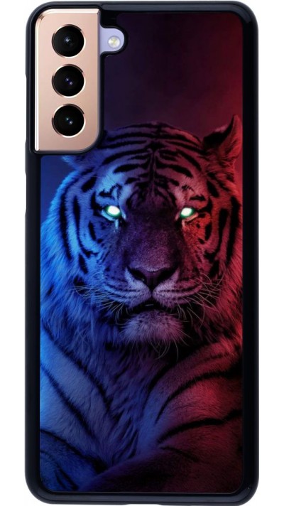Hülle Samsung Galaxy S21+ 5G - Tiger Blue Red