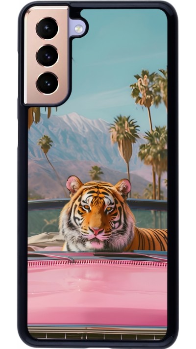 Samsung Galaxy S21+ 5G Case Hülle - Tiger Auto rosa