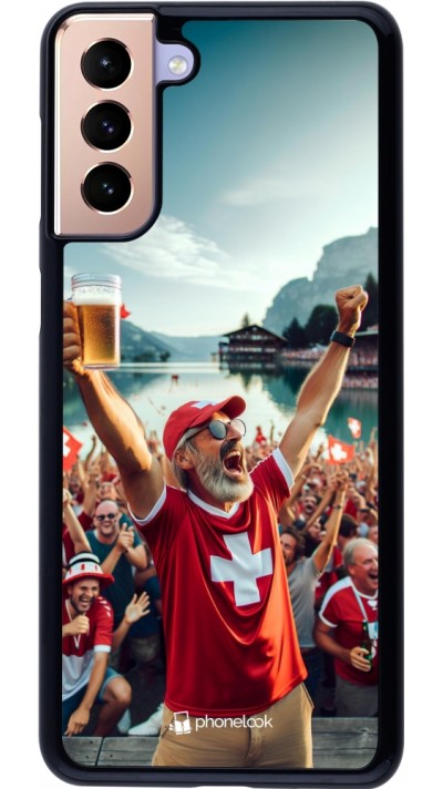 Coque Samsung Galaxy S21+ 5G - Victoire suisse fan zone Euro 2024