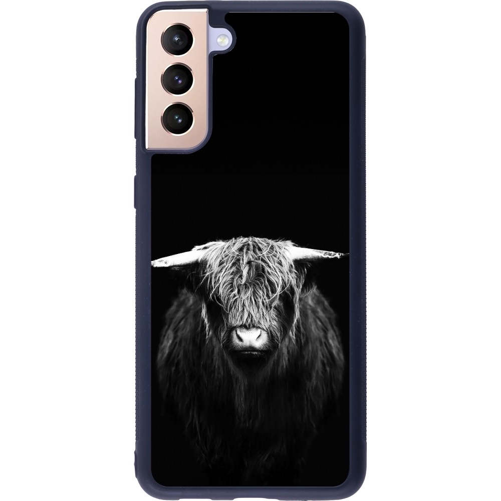 Samsung Galaxy S21+ 5G Case Hülle - Silikon schwarz Highland calf black