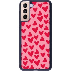 Samsung Galaxy S21+ 5G Case Hülle - Silikon schwarz Mom 2024 kleine Herzen