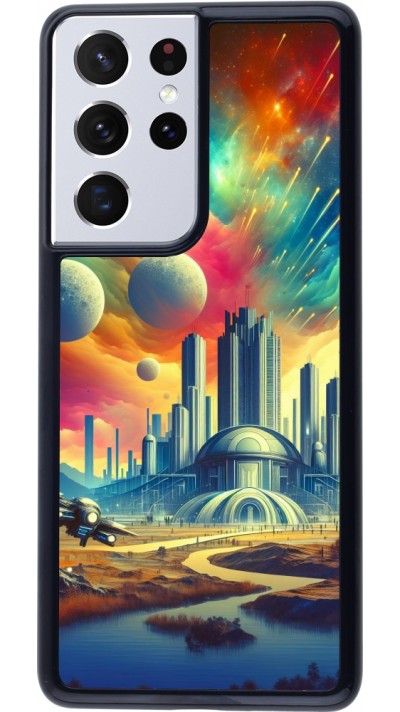 Coque Samsung Galaxy S21 Ultra 5G - Ville extra-dôme futuriste