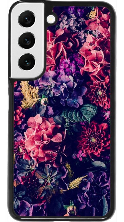 Coque Samsung Galaxy S22 - Flowers Dark