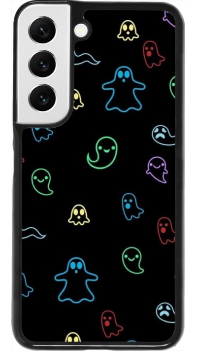 Samsung Galaxy S22 Case Hülle - Halloween 2024 colorful ghosts