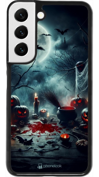 Samsung Galaxy S22 Case Hülle - Halloween 2024 Dunkler Mond