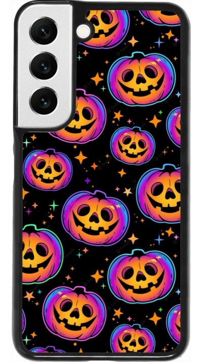 Samsung Galaxy S22 Case Hülle - Halloween 2024 rainbow pumpkins