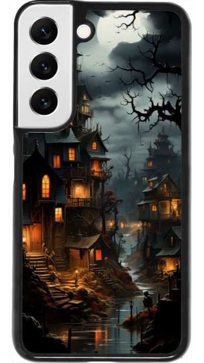 Samsung Galaxy S22 Case Hülle - Halloween 2024 scary town