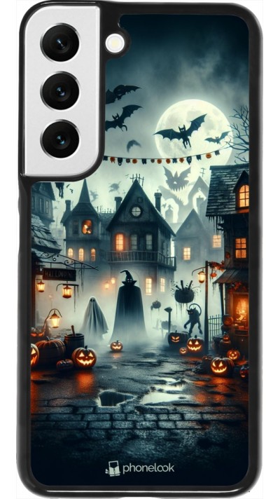 Samsung Galaxy S22 Case Hülle - Halloween Spukstadt