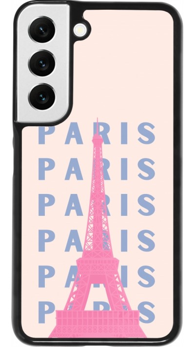 Samsung Galaxy S22 Case Hülle - Paris Pink Print