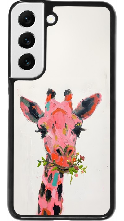 Samsung Galaxy S22 Case Hülle - Pink Girafe Paint