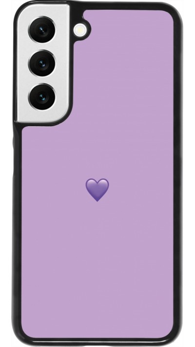 Samsung Galaxy S22 Case Hülle - Valentine 2023 purpule single heart