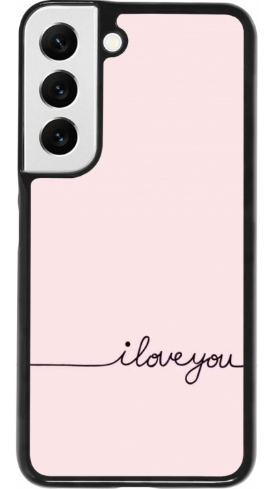 Samsung Galaxy S22 Case Hülle - Valentine 2023 i love you writing