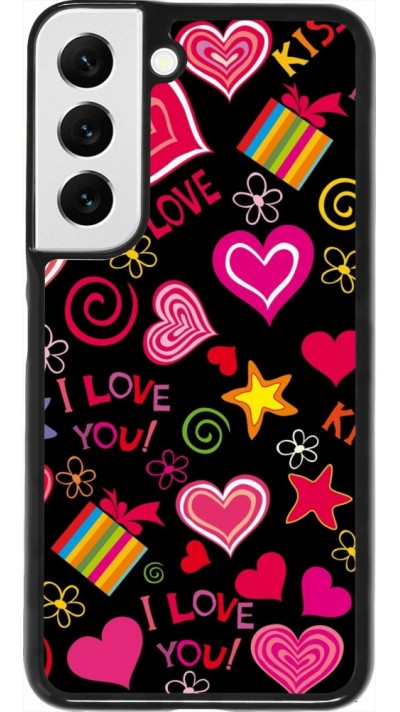 Samsung Galaxy S22 Case Hülle - Valentine 2023 love symbols